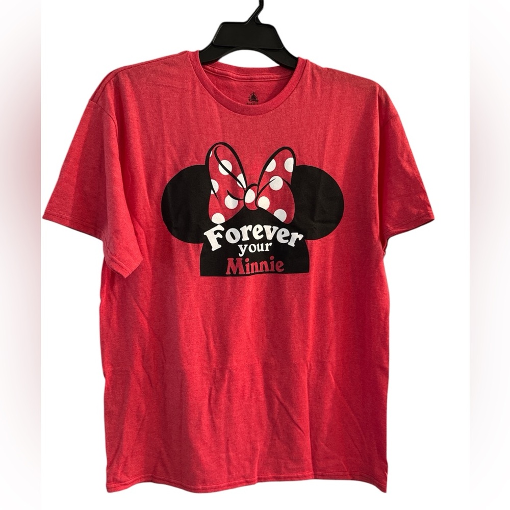 Disney Red Minnie‎ Mouse Adults T-Shirt. Size L. NWOT